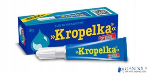 Klej żel KROPELKA 3g Klej żel KROPELKA 3g