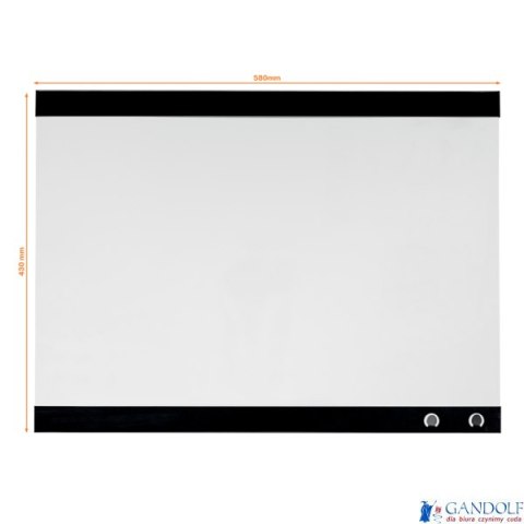 Magnetyczna tabliczka suchościeralna z klipsem na notatki 430x580mm Nobo 1903859