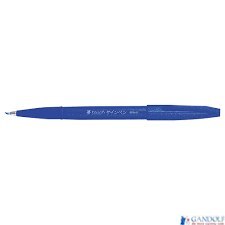 Pisak pędzelkowy do kaligrafii niebieski SES15-C PENTEL