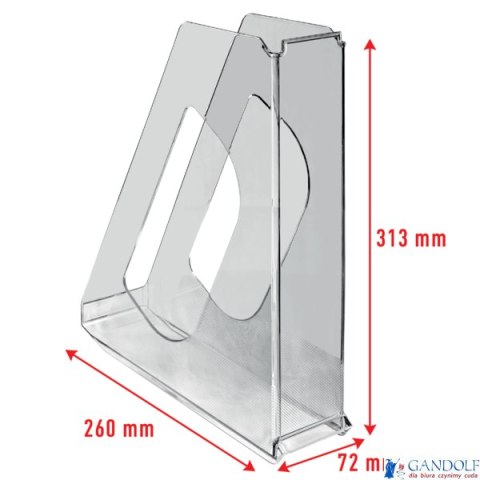 Pojemnik na dokumenty pełna wysokość Europost, przezroczysty Esselte 628226