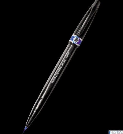 Precyzyjny pędzelek do kaligrafii i liternictwa Brush SignPen Artist niebieski SESF30-C PENTEL