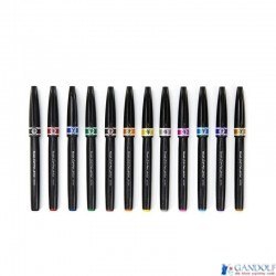 Precyzyjny pędzelek do kaligrafii i liternictwa Brush SignPen Artist niebieski SESF30-C PENTEL