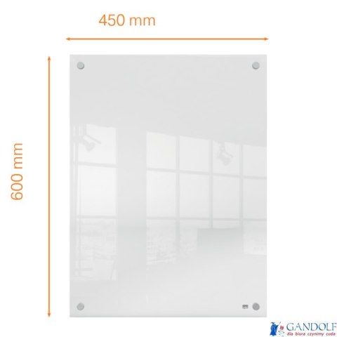Tablica akrylowa suchościeralna do zawieszania na ścianie Nobo Home 600x450mm 1915621