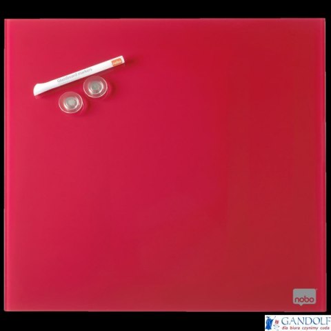 Tablica szklana NOBO Diamond Glass czerwona 450x450 1903955 Tablica szklana NOBO Diamond Glass czerwona 450x450 1903955