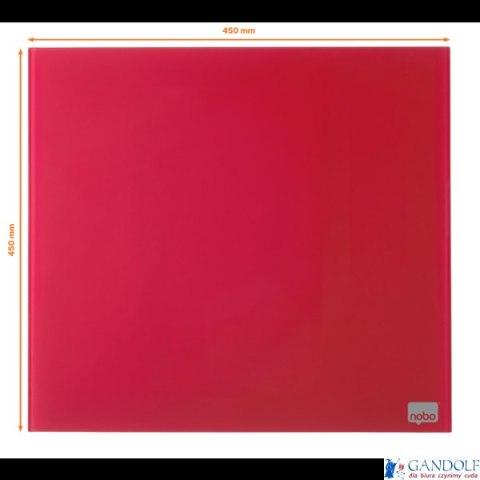 Tablica szklana NOBO Diamond Glass czerwona 450x450 1903955 Tablica szklana NOBO Diamond Glass czerwona 450x450 1903955