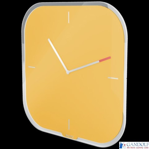 Zegar ścienny Leitz Cosy, żółty 90170019
