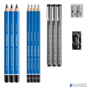 Zestaw Design Journey: 7 x ołówek Lumograph, 3 x pisak 308, temperówka, gumka, Staedtler S 61 100 Zestaw Design Journey: 7 x ołówek Lumograph, 3 x pisak 308, temperówka, gumka, Staedtler S 61 100