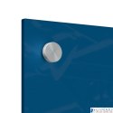 Mała podłużna szklana tablica suchościeralna Nobo Home 300x600mm, niebieska 1915607