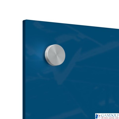Mała podłużna szklana tablica suchościeralna Nobo Home 300x600mm, niebieska 1915607