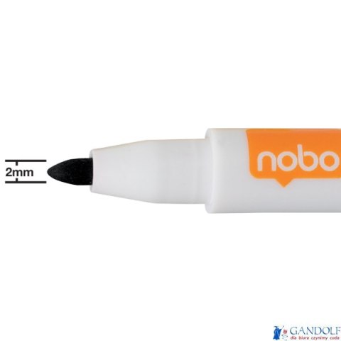 Marker suchościeralny mini, czarny opakowanie 6 szt. Nobo 2104184 Marker suchościeralny mini, czarny opakowanie 6 szt. Nobo 2104184
