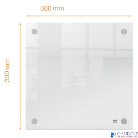 Tablica akrylowa suchościeralna do zawieszania na ścianie Nobo Home 300x300mm 1915619