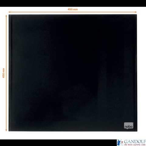 Tablica szklana NOBO Diamond Glass czarna 450x450 1903951 Tablica szklana NOBO Diamond Glass czarna 450x450 1903951