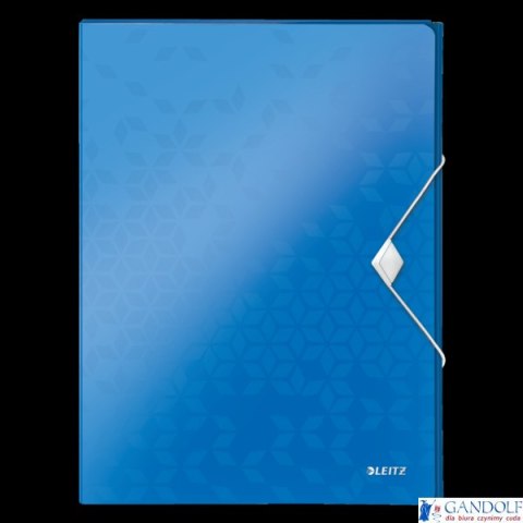 Teczka z gumką LEITZ WOW 30mm 250k A4 niebieska 46290036