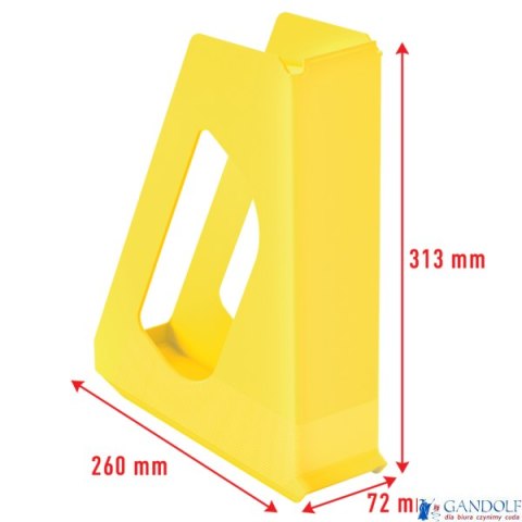 Pojemnik na dokumenty pełna wysokość VIVIDA, żółty Esselte 628216