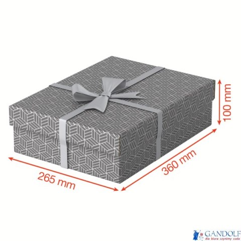 Pudełka domowe do przechowywania, płaskie, rozmiar M, 3 sztuki, szare Esselte 628285