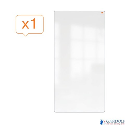 Tablica podwójna suchościeralna do systemu mobilnego Move&Meet, wykończenie szare Nobo 1915563