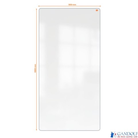 Tablica podwójna suchościeralna do systemu mobilnego Move&Meet, wykończenie szare Nobo 1915563